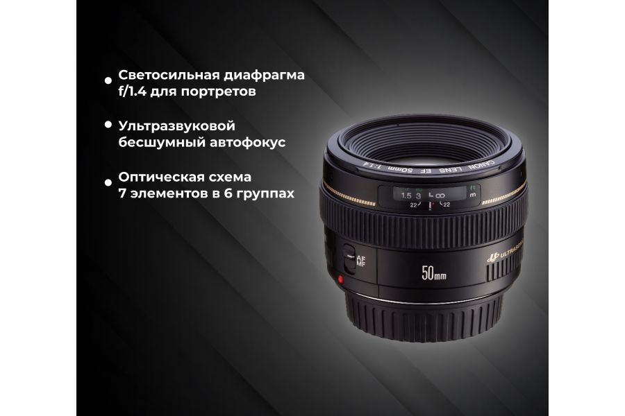 Объектив Canon EF 50mm f/1.4 USM (Japan, 2015)