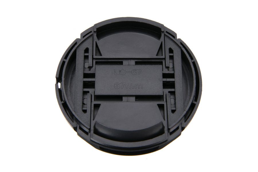 Крышка передняя для объектива фотоаппарата 67мм защитная, черная