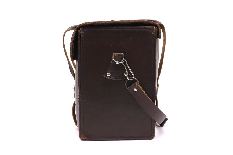 Кожаный коричневый кофр для фототехники (СССР)