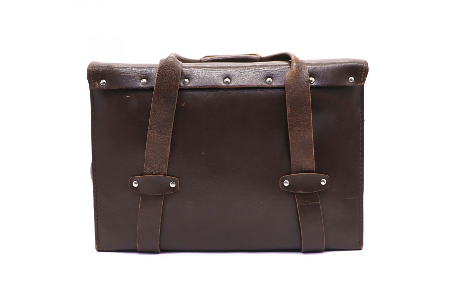 Кожаный коричневый кофр для фототехники (СССР)