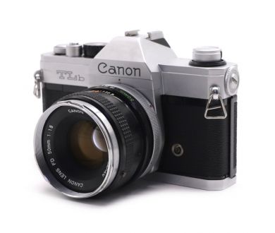 Камера Canon TLb + Canon FD 1.8/50mm (Japan, 1976)