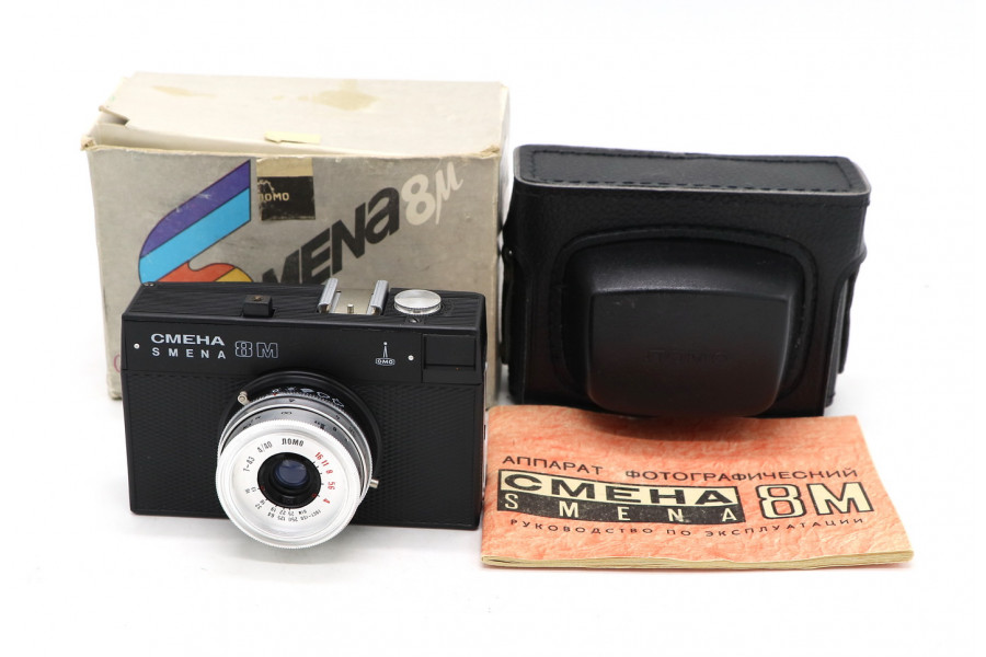 Шкальный фотоаппарат Смена 8М черный в упаковке
