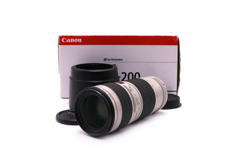 Цифровой Canon EF 70-200mm f/4L USM в упаковке