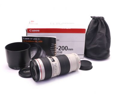 Цифровой Canon EF 70-200mm f/4L USM в упаковке