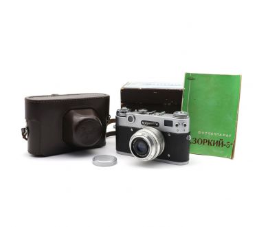 Советский фотоаппарат Зоркий 5 kit в упаковке