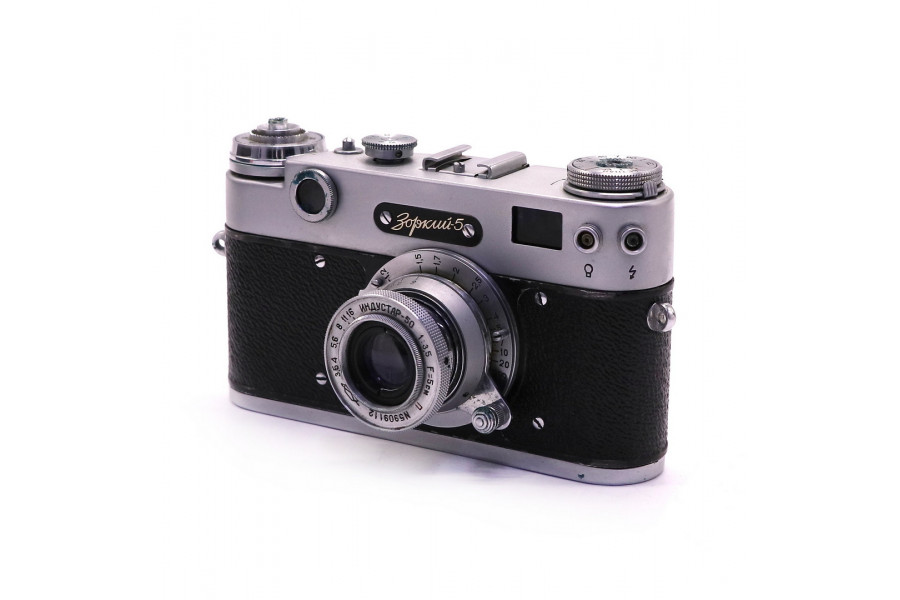 Советский фотоаппарат Зоркий 5 kit в упаковке