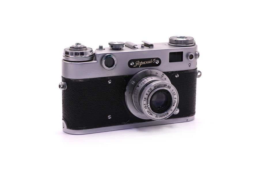 Советский фотоаппарат Зоркий 5 kit в упаковке