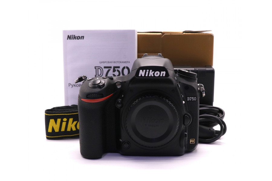 Nikon D750 body в упаковке (пробег 13625 кадров)