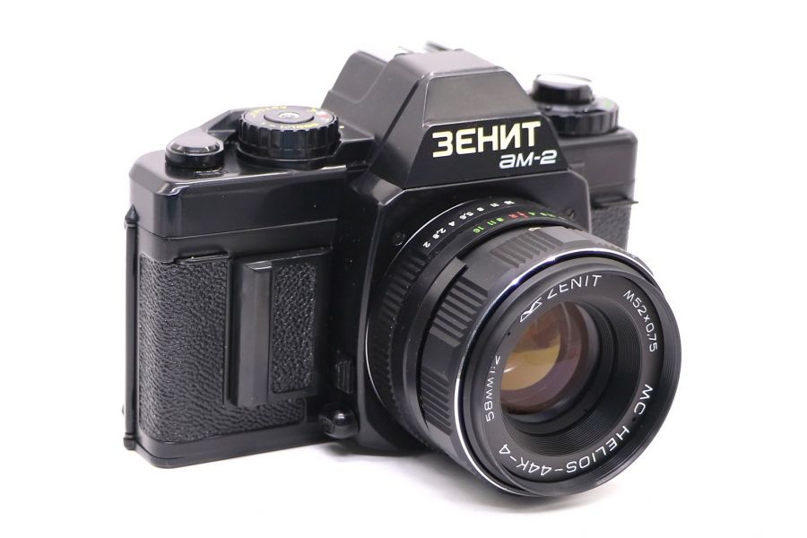 Фотокамера Зенит АМ2 + Гелиос-44К-4 (КМЗ, 1993)