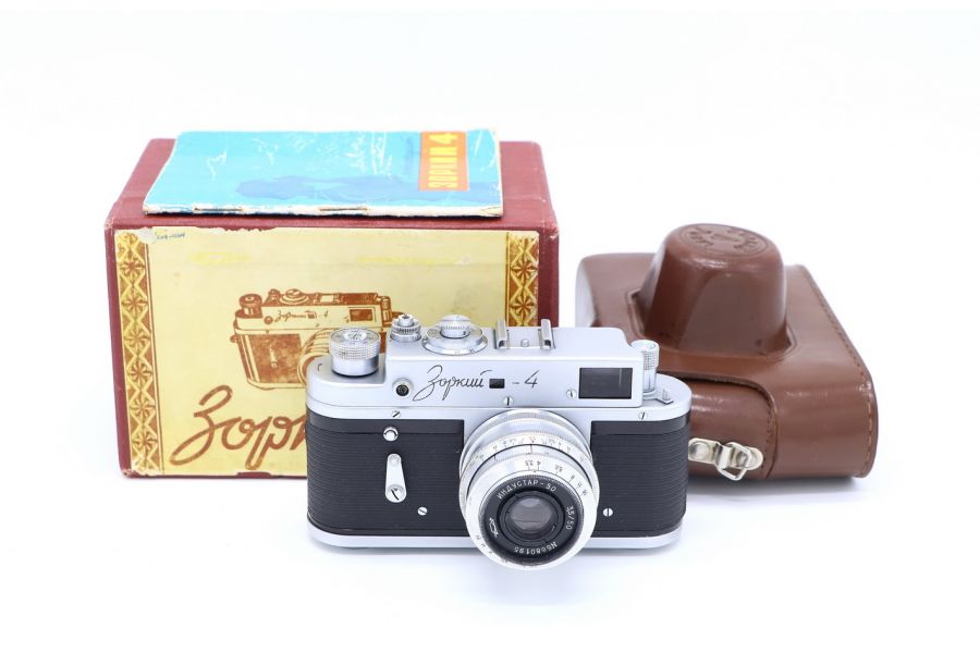 Советский фотоаппарат Зоркий 4 kit в упаковке