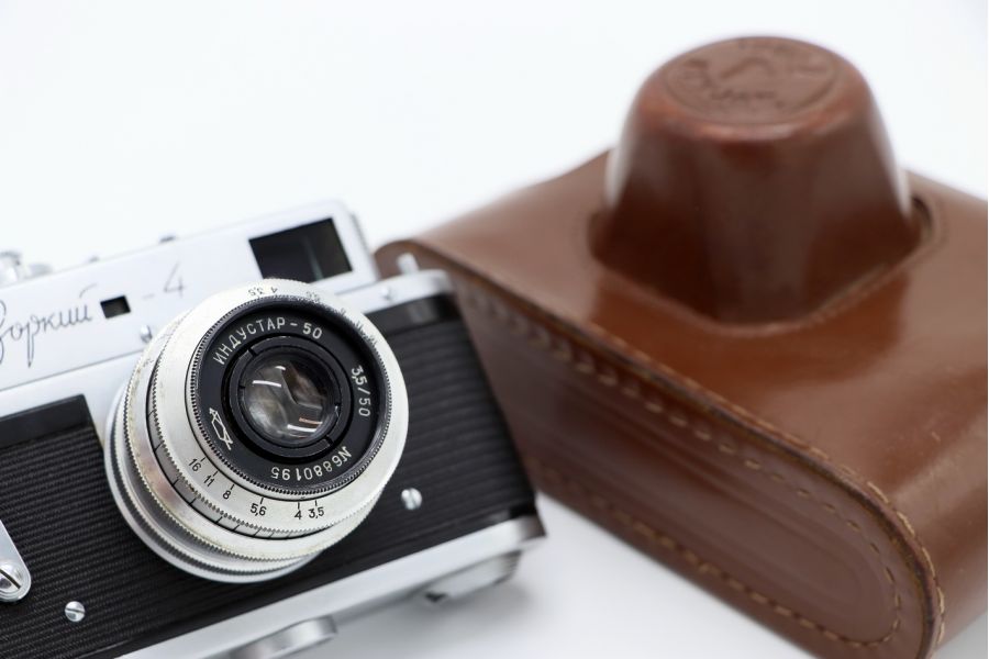 Советский фотоаппарат Зоркий 4 kit в упаковке