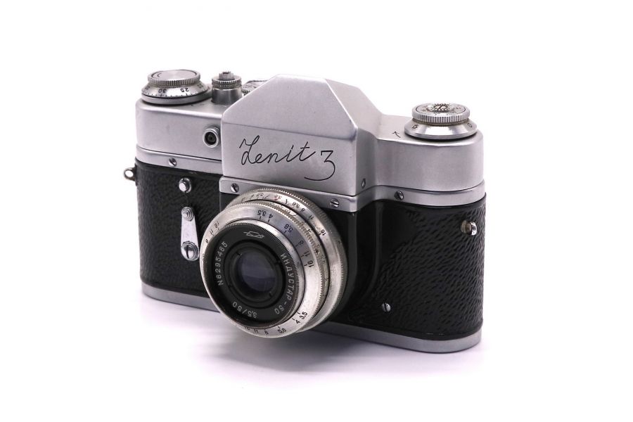 Редкий фотоаппарат Зенит 3 / Zenit 3 + Индустар-50