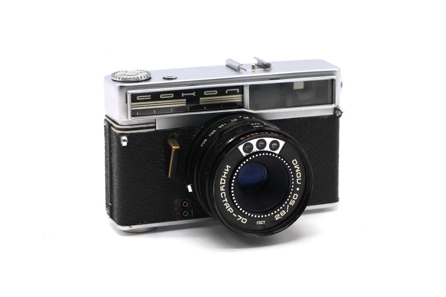 Фотокамера компактная Сокол Автомат (СССР, 1968)