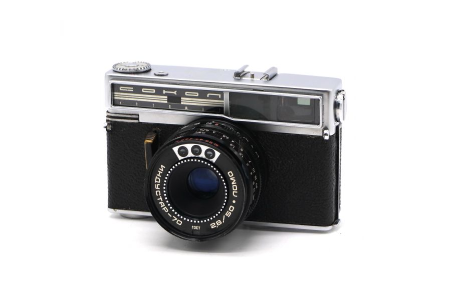 Фотокамера компактная Сокол Автомат (СССР, 1968)