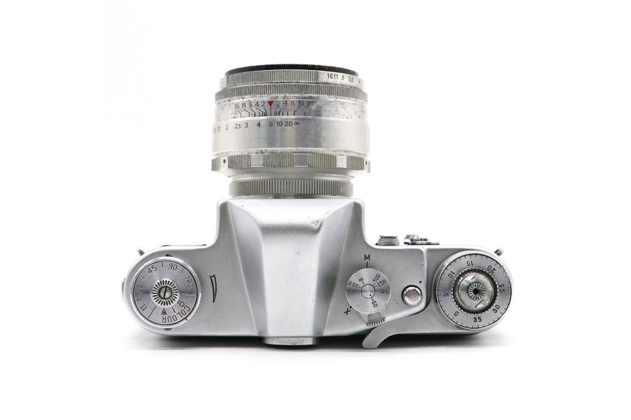 Зеркальный фотоаппарат Зенит 3М + Гелиос-44 silver