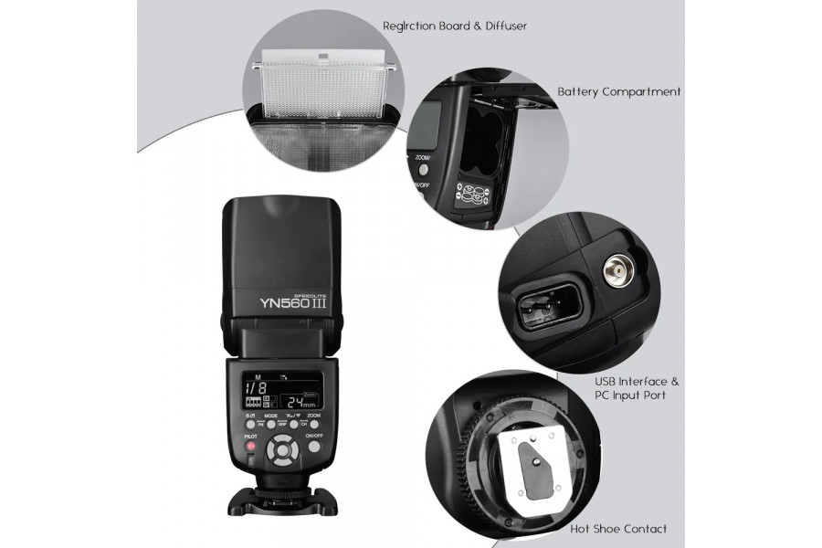 Вспышка накамерная Yongnuo YN560 III Универсальная
