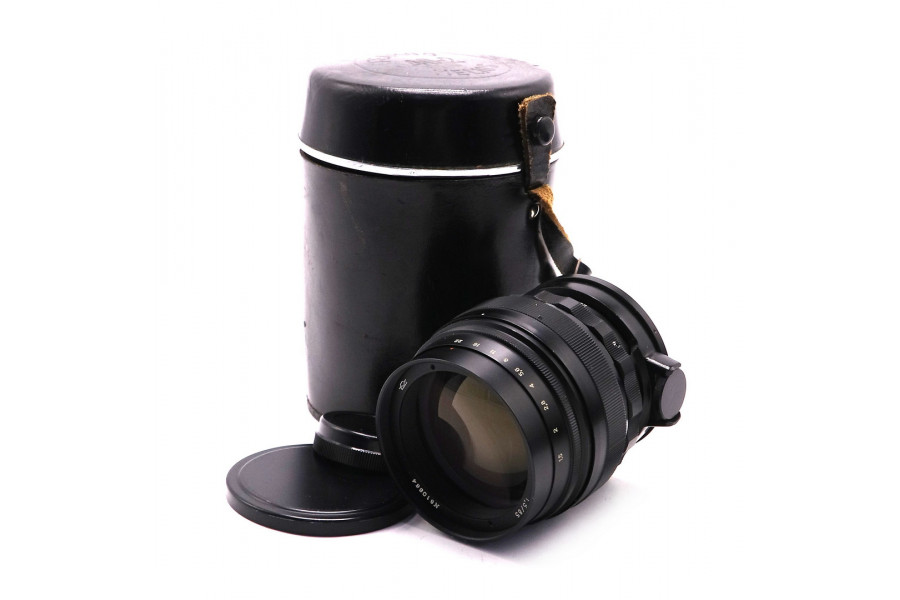 Объектив Гелиос-40-2 1,5/85 в тубусе (КМЗ, 1974)