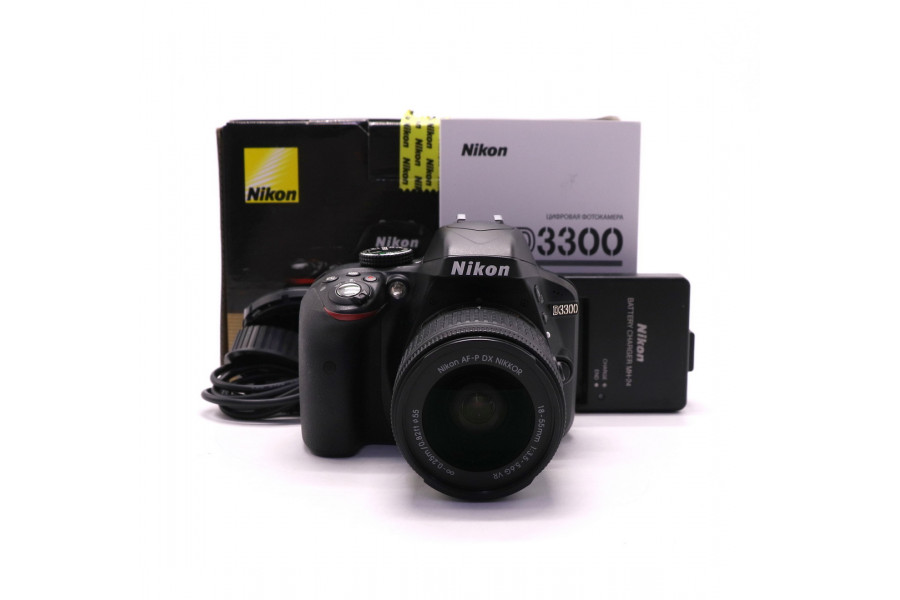 Nikon D3300 kit в упаковке (пробег 1715 кадров)