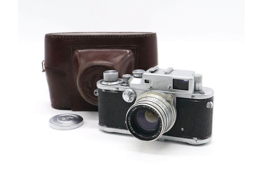 Советский фотоаппарат Зоркий 3 + Юпитер-8