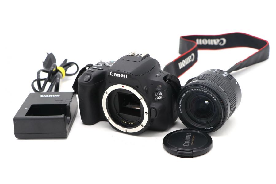 Фотоаппарат Canon EOS 200D kit (пробег 385 кадров)