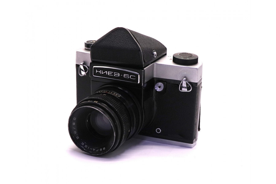 Советская фотокамера Киев 6С + объектив Вега-12Б