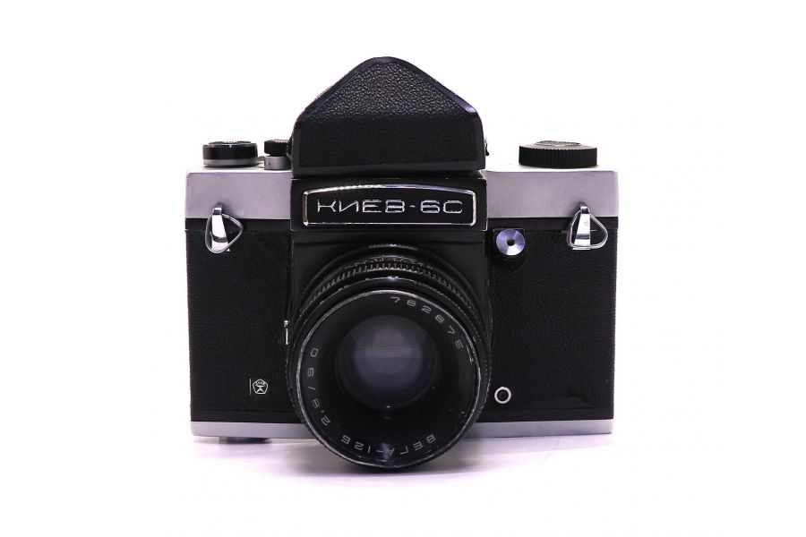 Советская фотокамера Киев 6С + объектив Вега-12Б