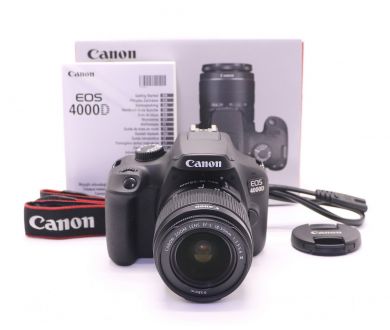 Canon EOS 4000D kit в упаковке (пробег 3920 кадров)