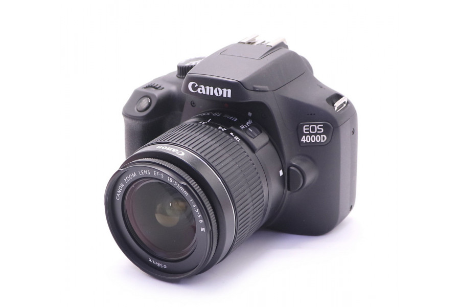 Canon EOS 4000D kit в упаковке (пробег 3920 кадров)