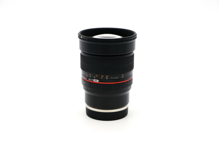 Samyang 85mm f/1.4 AS IF UMC Sony E в упаковке