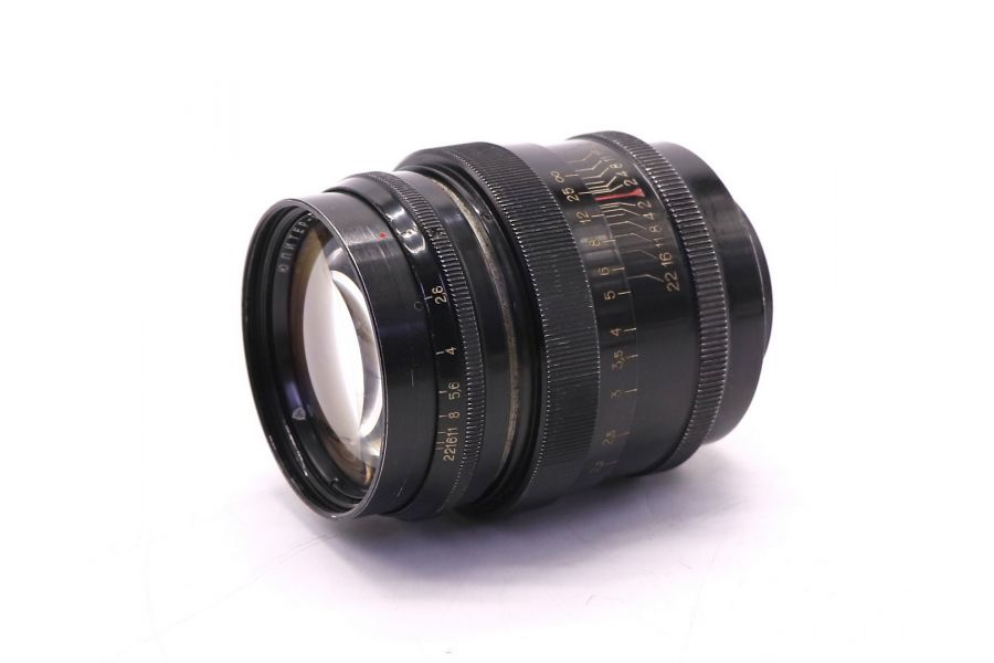 Объектив Юпитер-9 2/85 М39 черный дальномер (СССР)