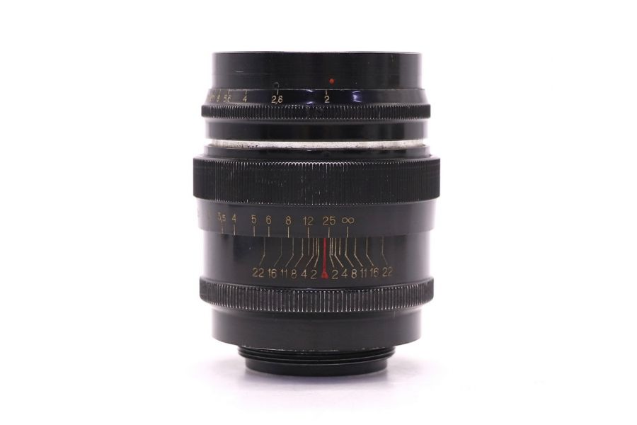 Объектив Юпитер-9 2/85 М39 черный дальномер (СССР)