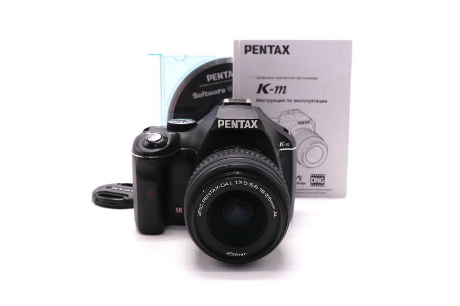 Фотоаппарат Pentax K-m kit (пробег 8440 кадров)