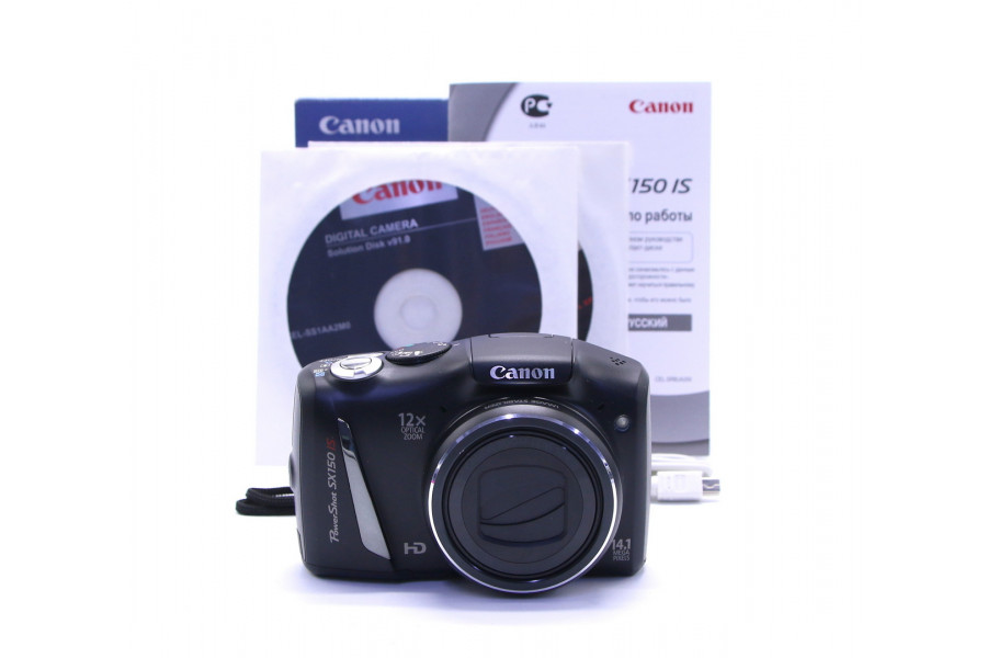 Камера Canon PowerShot SX150 IS в упаковке