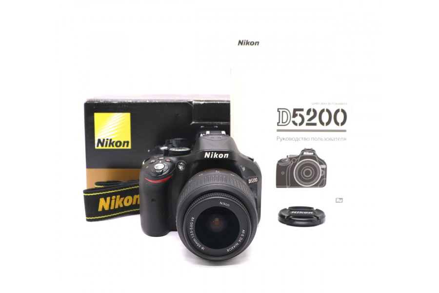 Nikon D5200 kit в упаковке (пробег 1800 кадров)