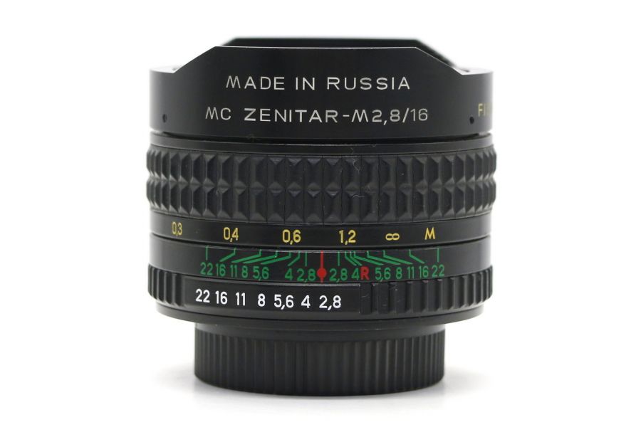Объектив Зенитар-М МС 16mm f/2.8 Fish-eye (КМЗ)