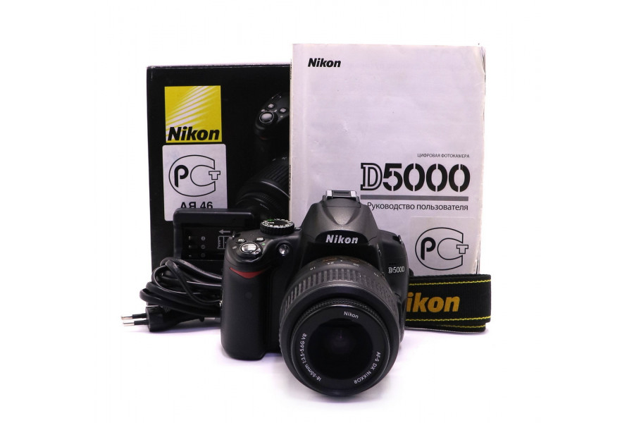 Фотоаппарат Nikon D5000 kit в упаковке (пробег 7110 кадров)