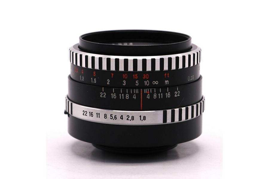 Объектив Pancolar 1.8/50 Carl Zeiss Jena DDR зебра
