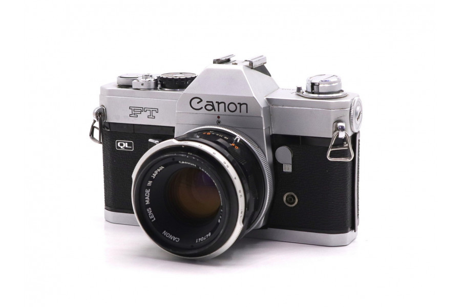 Камера Canon FT QL + Canon FL 50mm/1.8 (Japan, 1967)
