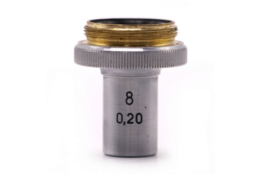Объектив микроскопа ЛОМО 8х0.20