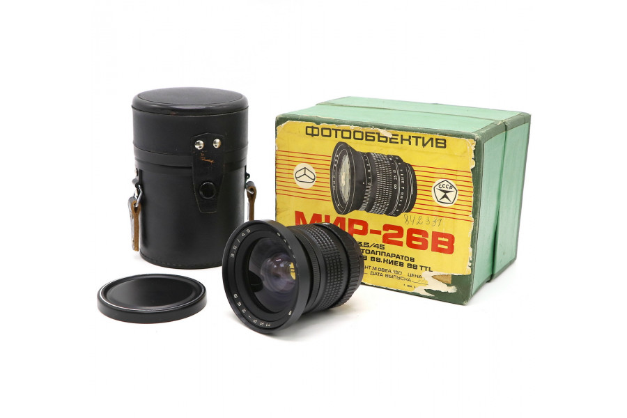 Мануальный объектив Мир-26В 3,5/45 в упаковке