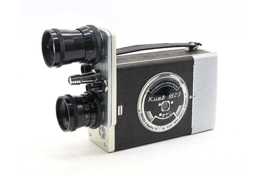 Кинокамера Киев 16С-3 узкоплёночный аппарат (СССР)