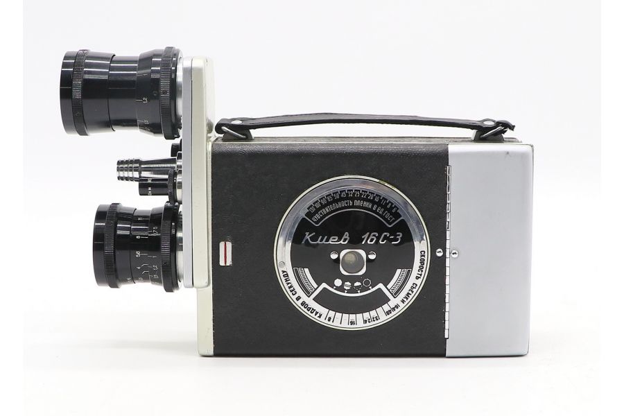 Кинокамера Киев 16С-3 узкоплёночный аппарат (СССР)