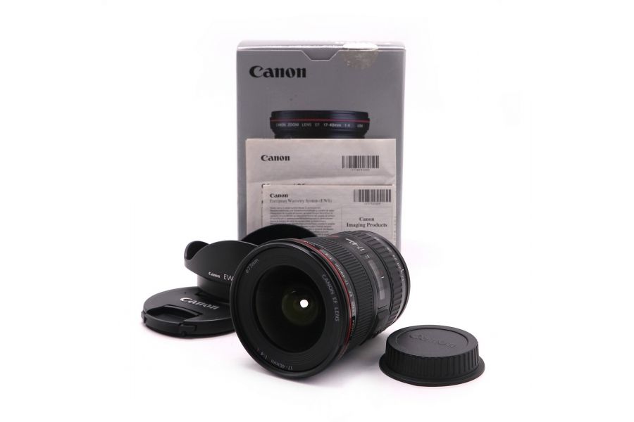 Объектив Canon EF 17-40mm f/4L USM в упаковке