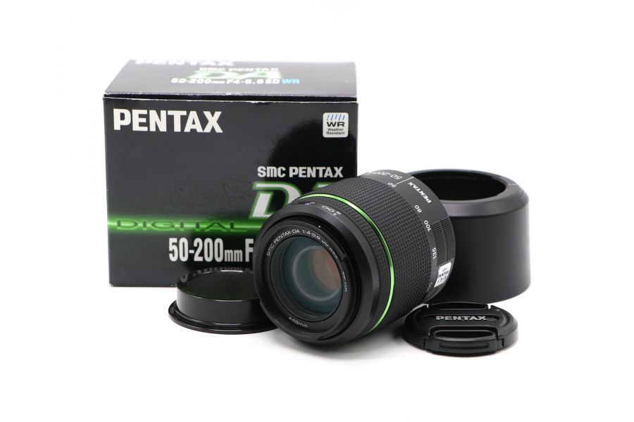 Pentax-DA SMC 50-200mm f/4-5.6 ED WR в упаковке