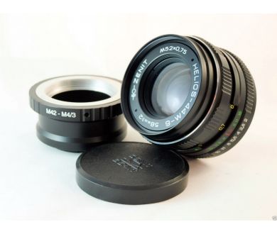 Купить Гелиос-44М-6 для Micro 4/3 (СССР, 1989) Гелиос-44М-6 для Micro 4/3 (СССР, 1989)