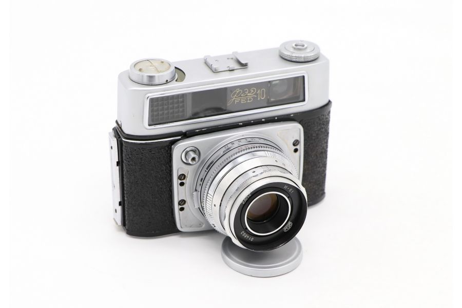 Советский фотоаппарат Фэд-10 (СССР, 1966 г.)