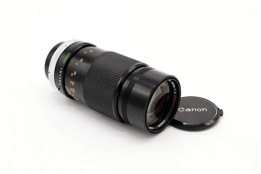 Объектив Canon FD 200mm f/4 S.S.C. (Japan, 1974)
