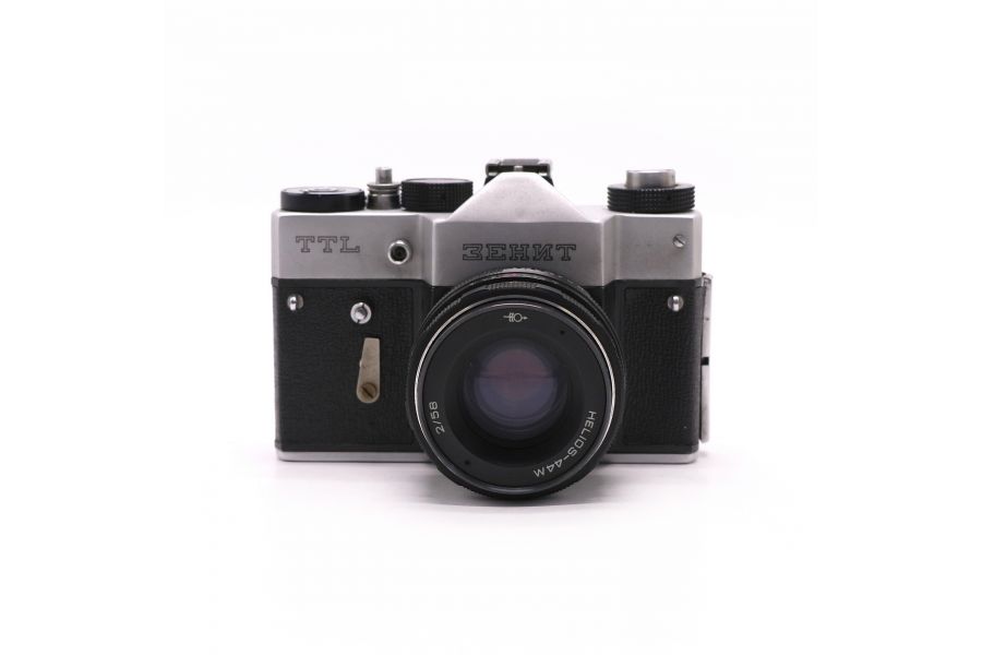 Фотокамера Зенит ТТЛ kit silver в упаковке (СССР, 1982)
