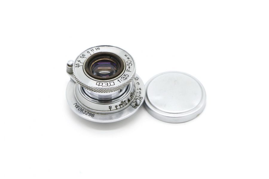 Советский объектив Индустар 10 ФЭД f3.5/50 (СССР, 1955г.)