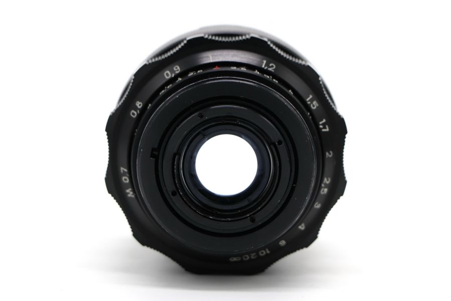 Объектив мануальный Мир-1Ш 2,8/37 (СССР, 1989)